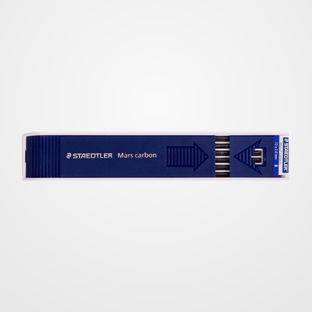 MINAS  STAEDTLER 200 MARS CARBON 2,0 - B (ESTUCHE de 12)