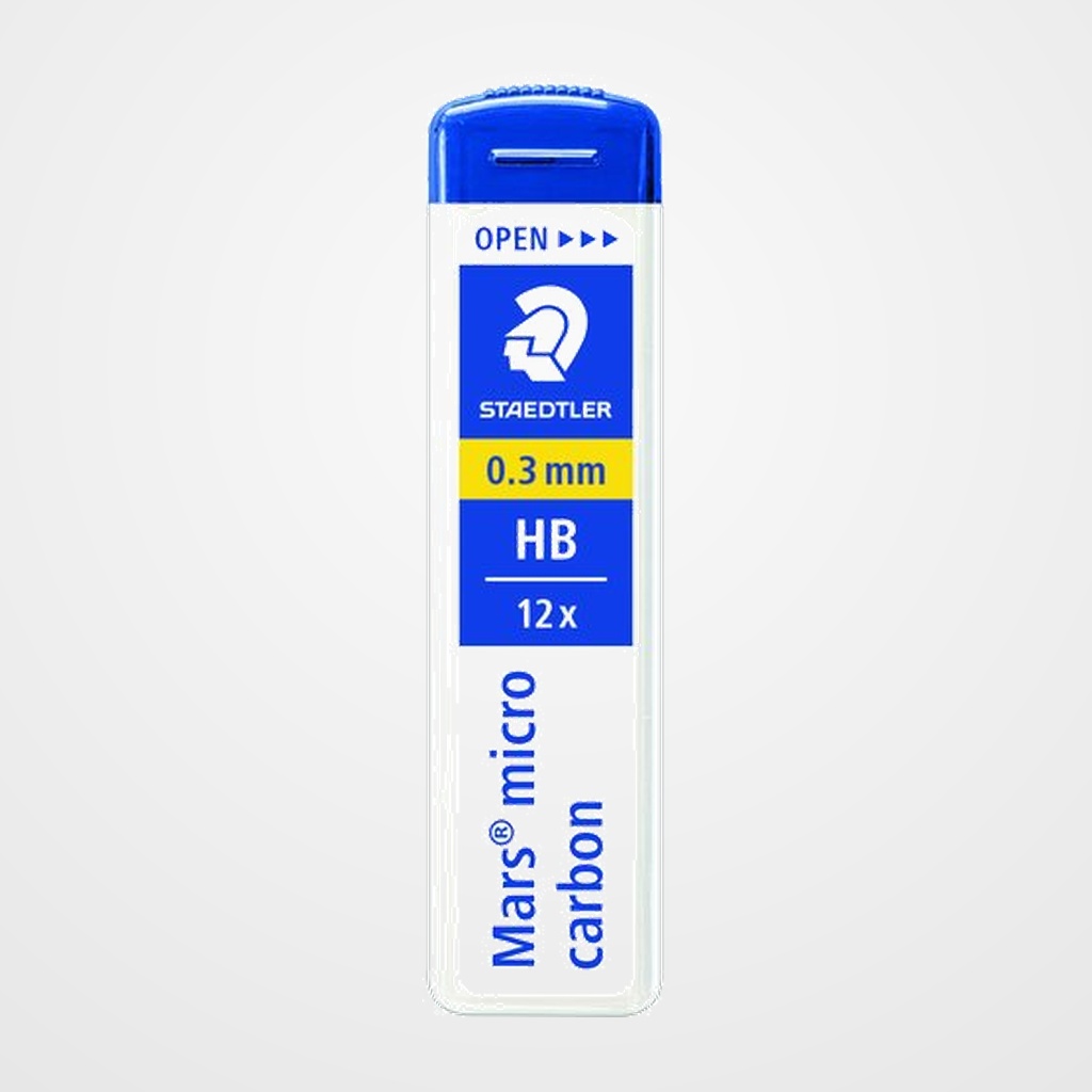 MINAS  STAEDTLER 250 MARS MICRO CARBON 0,3 - HB (TUBO de 12)