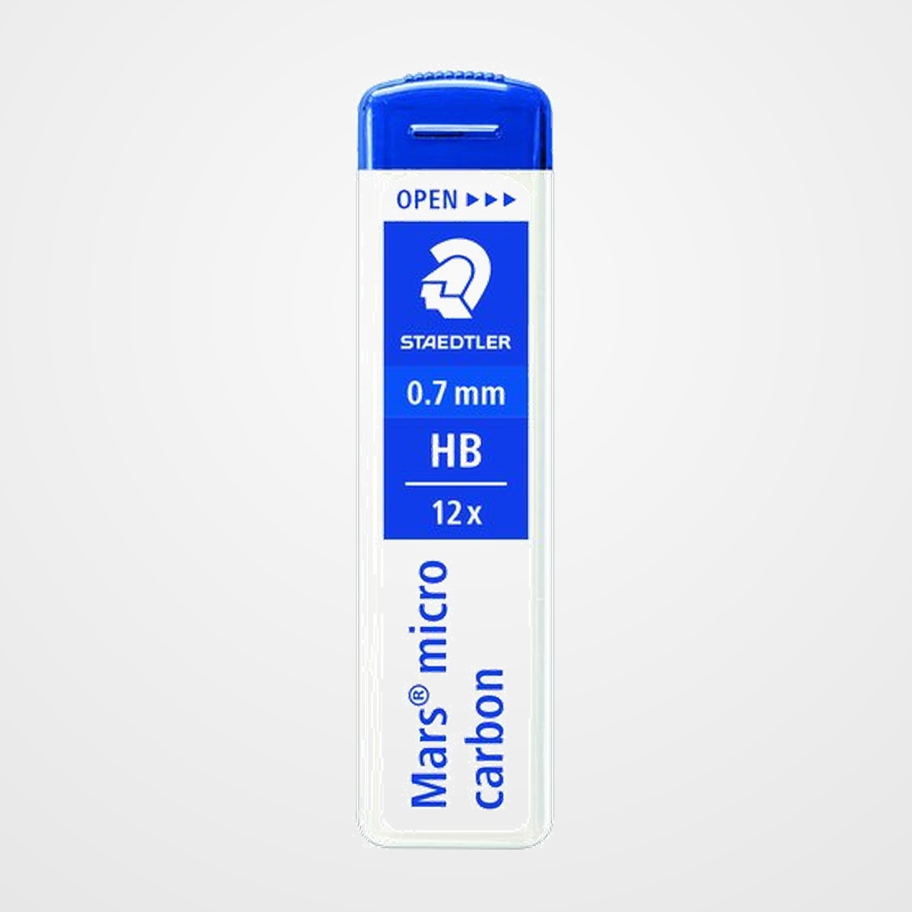 MINAS  STAEDTLER 250 MARS MICRO CARBON 0,7 - HB (TUBO de 12)