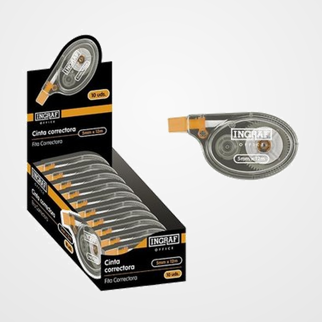 CORRECTOR CINTA INGRAF OFFICE LATERAL 5mm x 12m