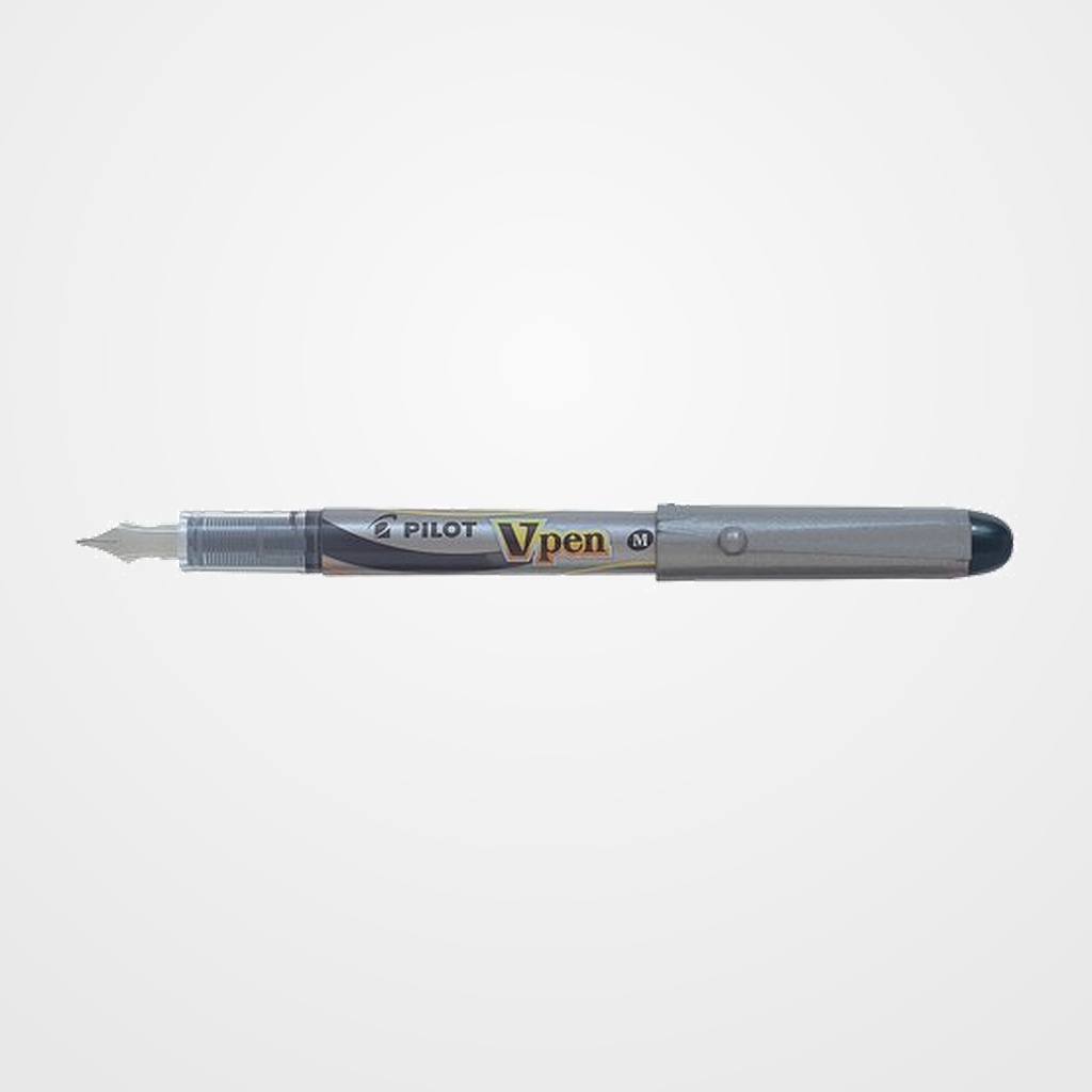 PLUMA PILOT V-PEN SILVER tinta NEGRA