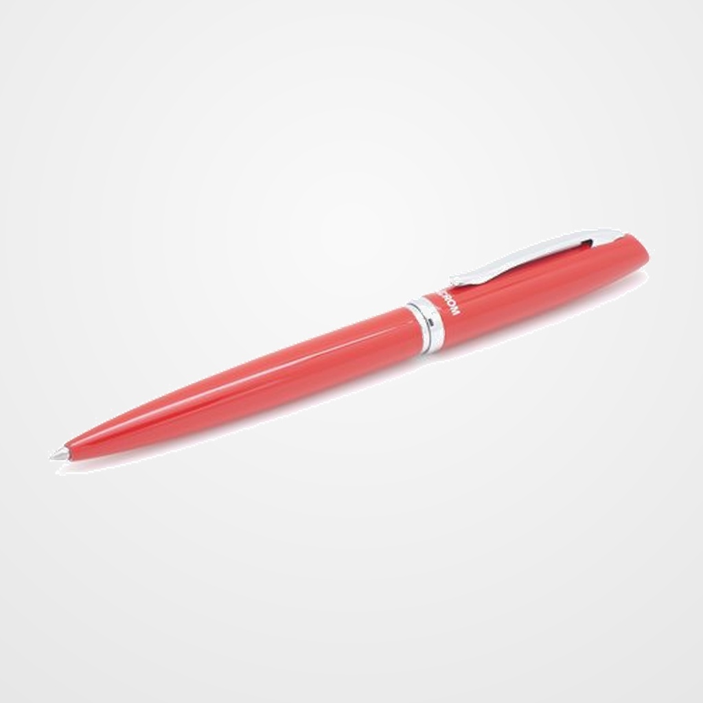 BOLIGRAFO INOXCROM PRIME METALICO LACADO ROJO