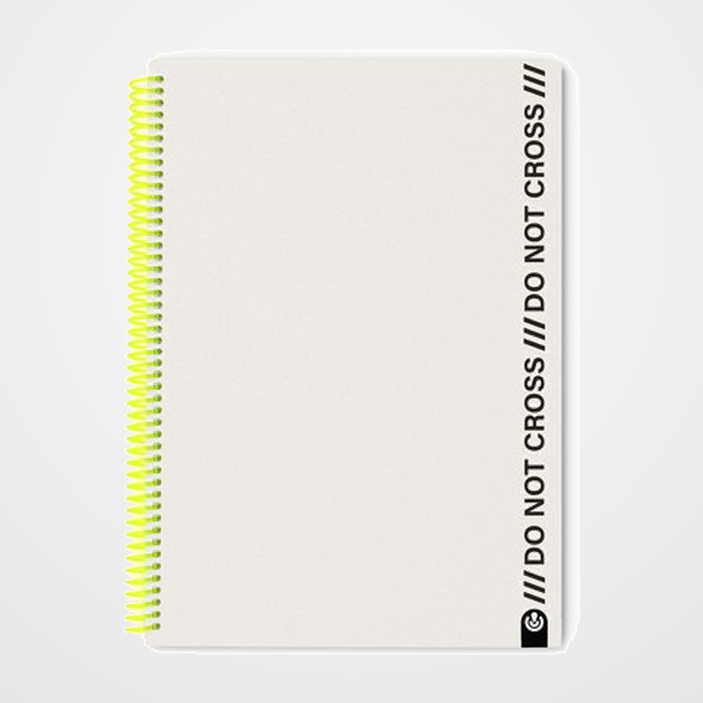 BLOC CARCHIVO DO NOT CROSS tapa PP FOAM A4 100h HORIZONTAL GREY