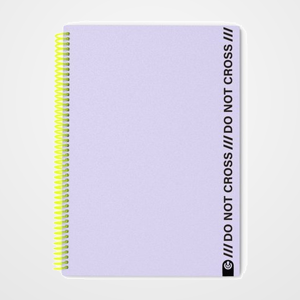 BLOC CARCHIVO DO NOT CROSS tapa PP FOAM A4 100h HORIZONTAL MAUVE