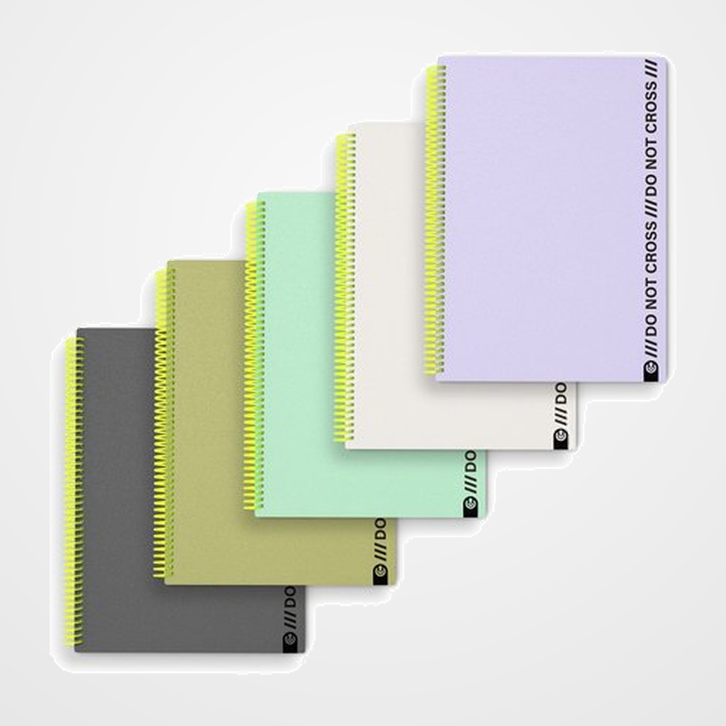 BLOC CARCHIVO DO NOT CROSS tapa PP FOAM A4 100h HORIZONTAL SURTIDO