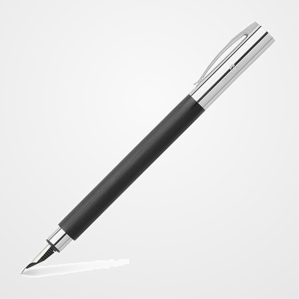 PLUMA FABER-CASTELL AMBITION METAL CROM.y RESINA NEGRA (F)