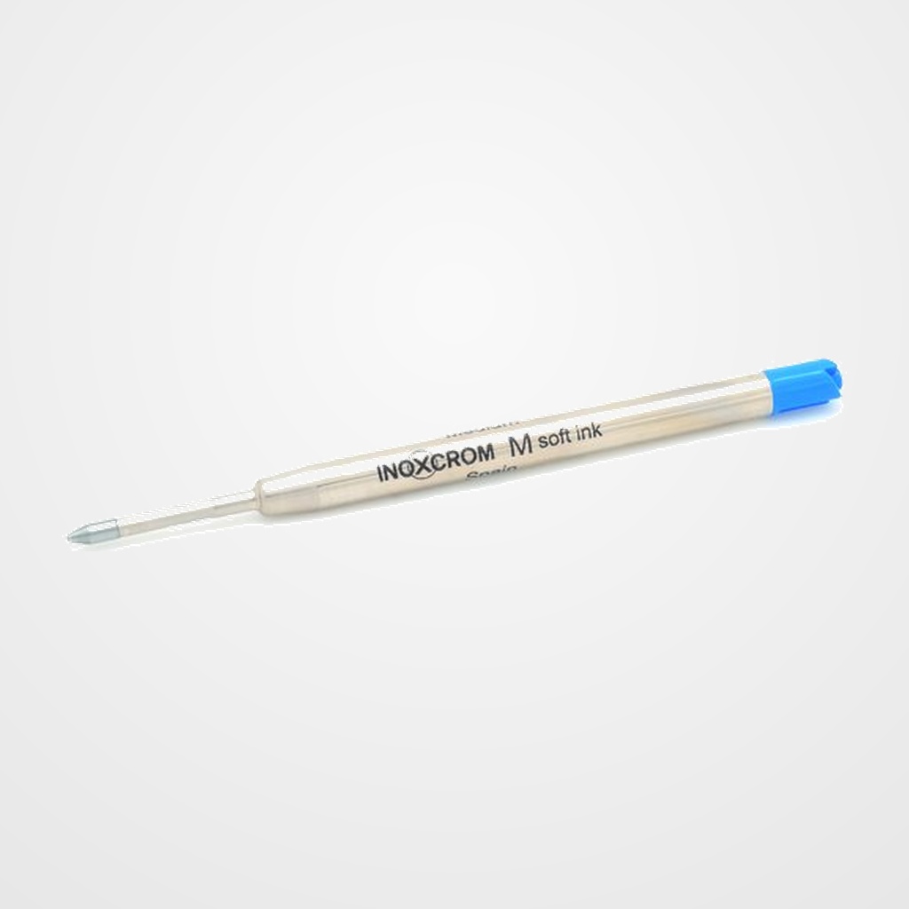 RECAMBIO INOXCROM BOLIGRAFO M METALICO AZUL