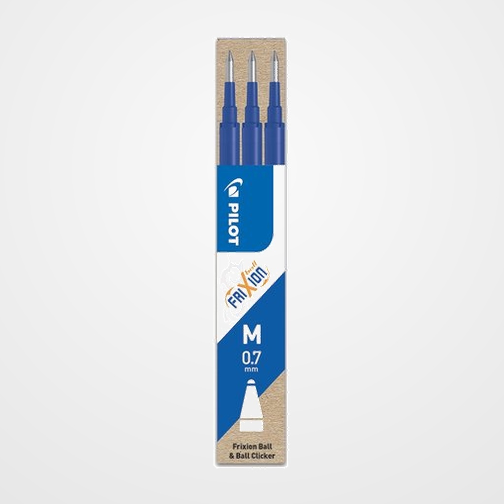 RECAMBIO PILOT BOLIGRAFO FRIXION BALL/CLICKER AZUL BLISTER de 3