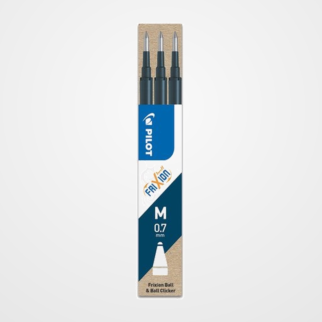 RECAMBIO PILOT BOLIGRAFO FRIXION BALL/CLICKER NEGRO BLISTER de 3