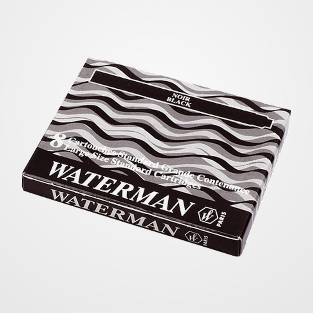 TINTA ESTILOGRAFICA WATERMAN CAJA 8 CARTUCHOS NEGRO
