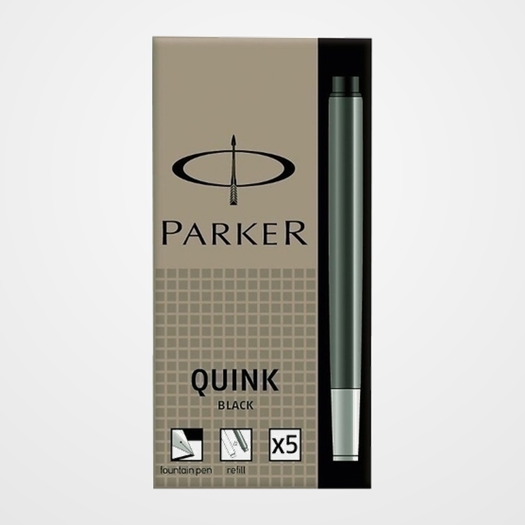 TINTA ESTILOGRAFICA PARKER CAJA 5 CARTUCHOS NEGRO