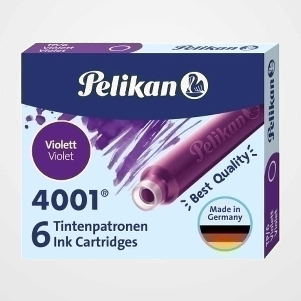 TINTA ESTILOGRAFICA PELIKAN CAJA 6 CARTUCHOS TP/6 VIOLETA (301697)