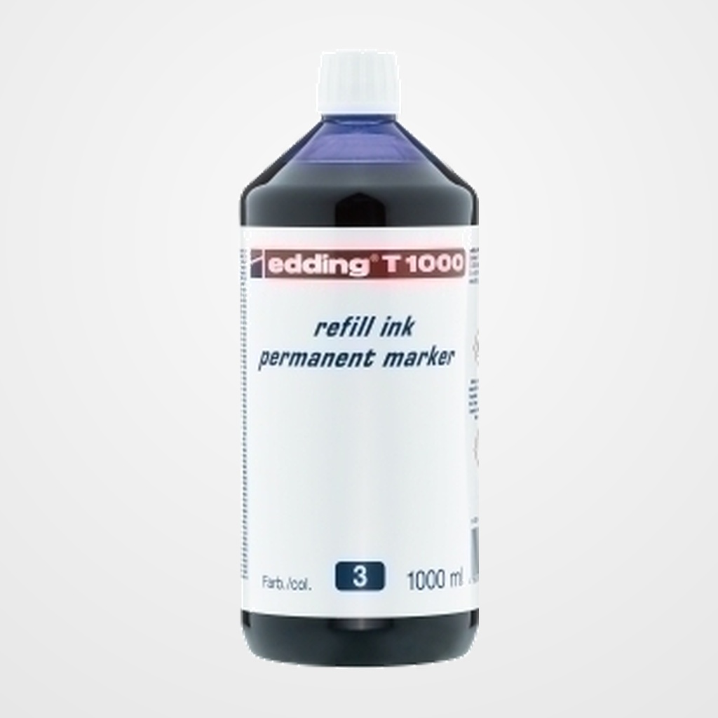 TINTA ROTULADOR EDDING FRASCO 1 litro T1000 AZUL