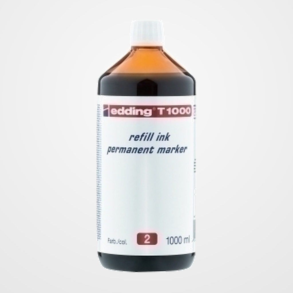 TINTA ROTULADOR EDDING FRASCO 1 litro T1000 ROJO