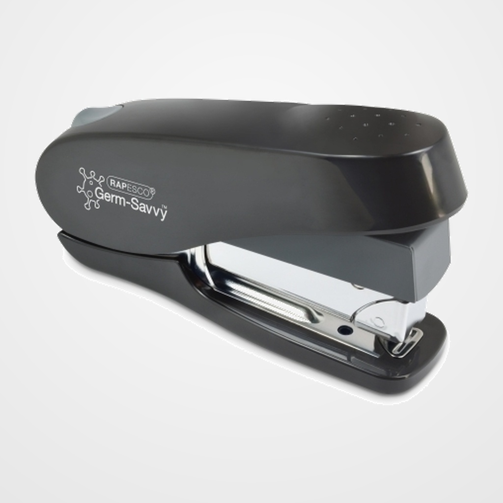 GRAPADORA RAPESCO ANTIBACTERIANO LUNA (50h) (grapas 24/6-8mm) NEGRO