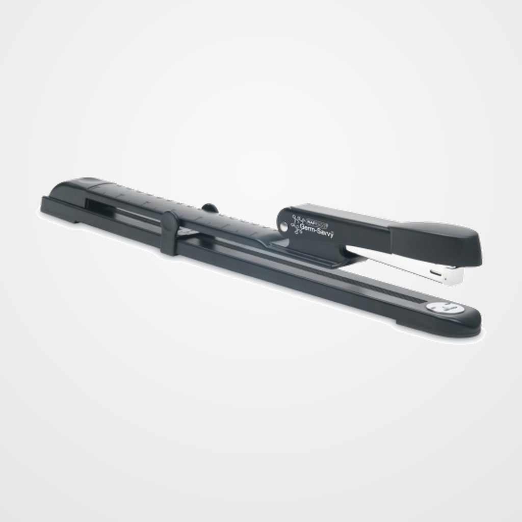 [12901450] GRAPADORA RAPESCO ANTIBACTERIANO MARLIN (25h) BRAZO LARGO (incluye 105 grapas 26/6mm) NEGRO
