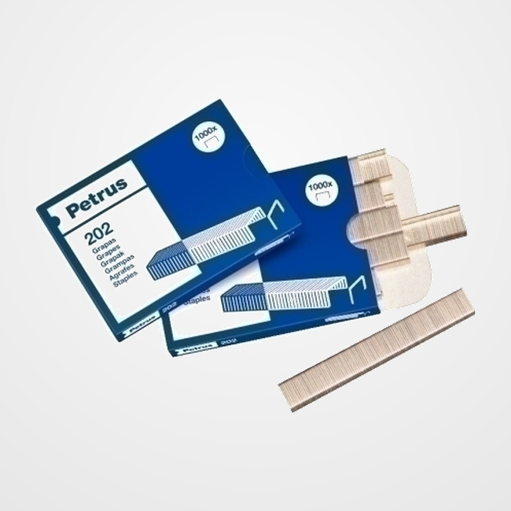 GRAPAS PETRUS 202 para BAMBINA GALVANIZADAS caja de 1000