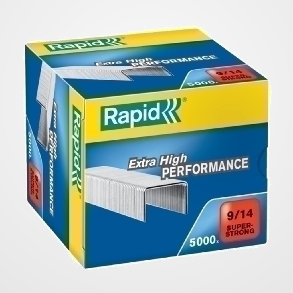 GRAPAS RAPID SUPER STRONG  9/14 mm. GALVANIZADAS caja de 5000