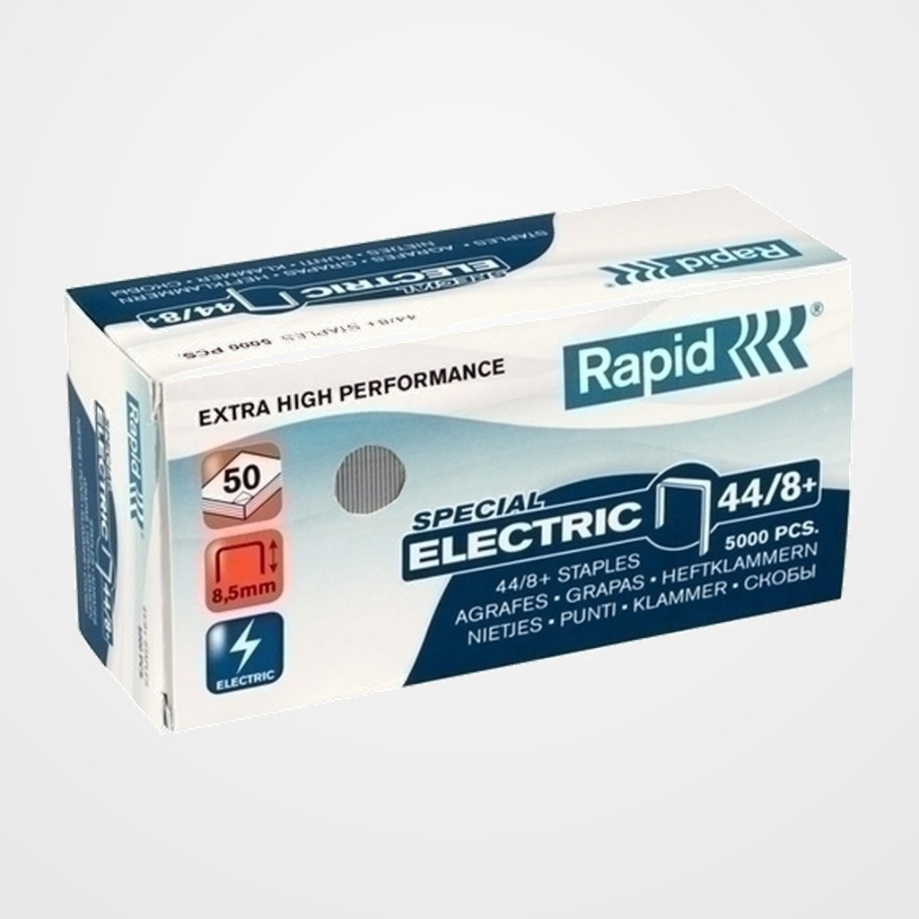 GRAPAS RAPID SUPER STRONG 44/8+ mm. GALVANIZADAS caja de 5000