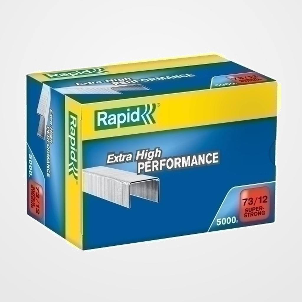 GRAPAS RAPID SUPER STRONG 73/12 mm. GALVANIZADAS caja de 5000