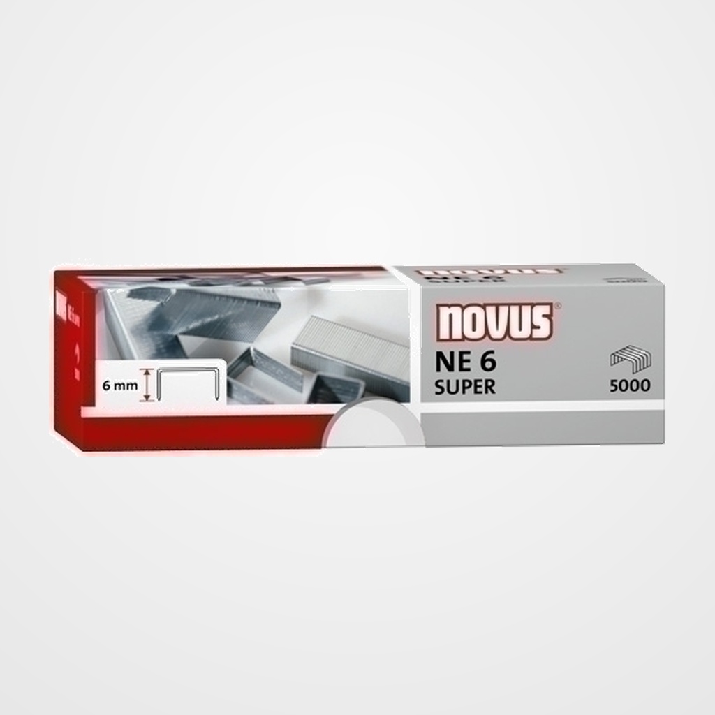 GRAPAS NOVUS para ELECTRICA NE 6 GALVANIZADAS caja de 5000