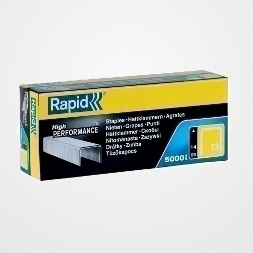 GRAPAS RAPID CLAVADORA 13/ 14 mm. GALVANIZADAS caja de 5000