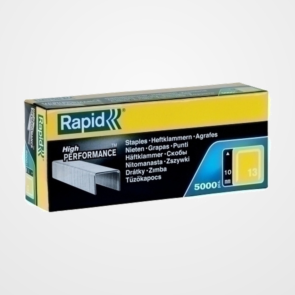 GRAPAS RAPID CLAVADORA 13/10 mm. GALVANIZADAS caja de 5000
