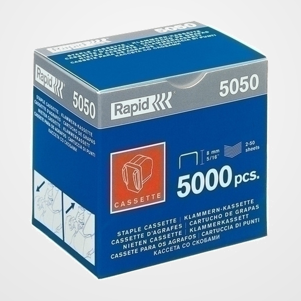 GRAPAS RAPID para ELECTRICA 5050 GALVANIZADAS cassette de 5000