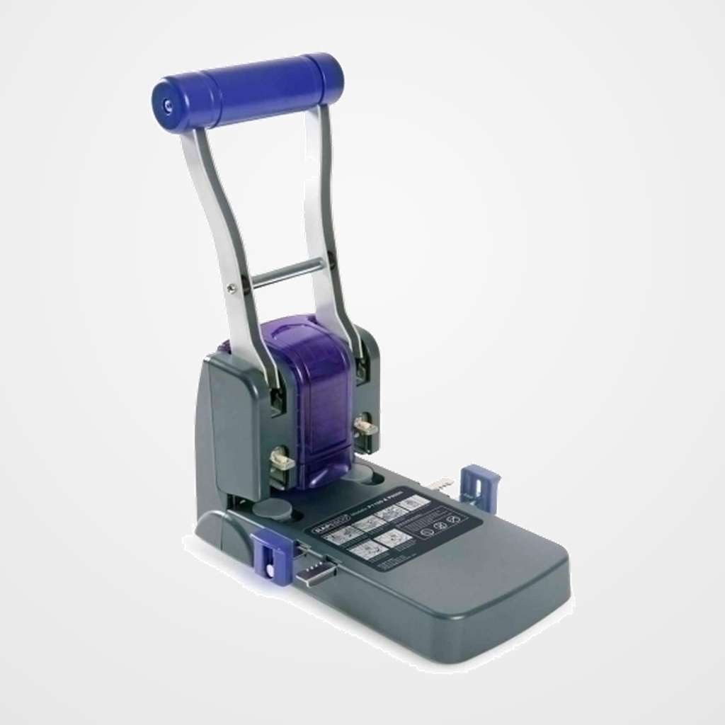 TALADRO 2 P. RAPESCO ANTIBACTERIANO P1100 (100 hojas) MORADO/GRIS