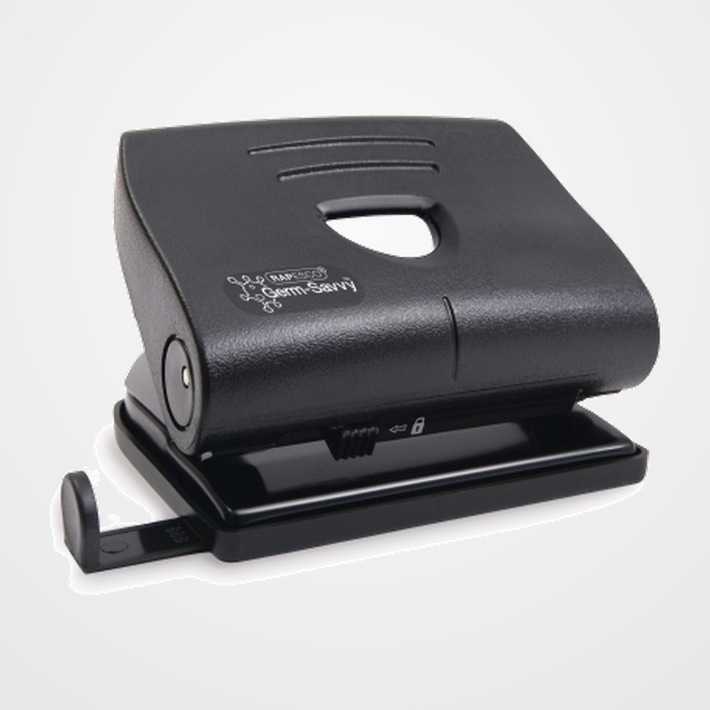 TALADRO 2 P. RAPESCO ANTIBACTERIANO P820 (22 hojas) NEGRO