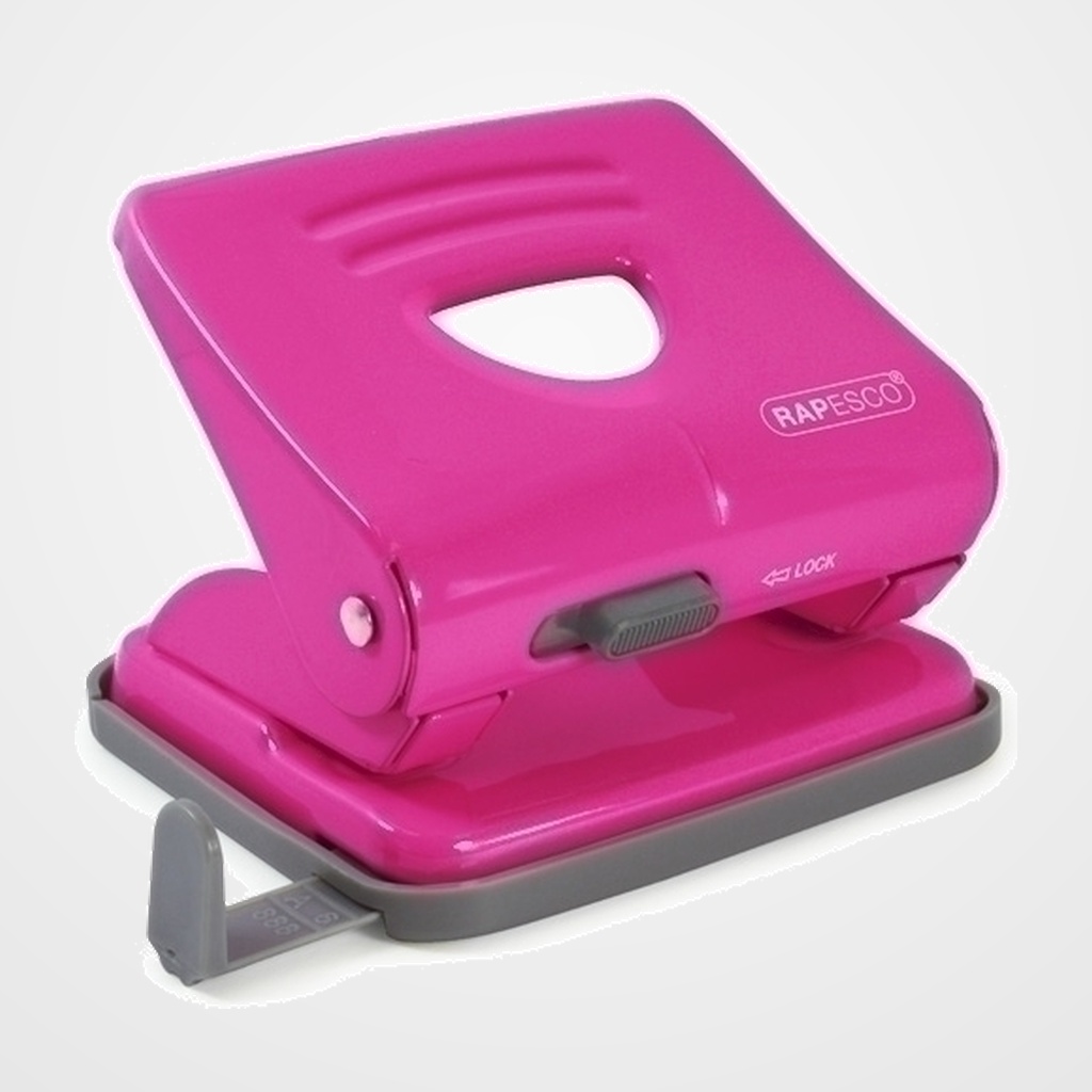 TALADRO 2 P. RAPESCO 825 METALICO (25 hojas) ROSA INTENSO