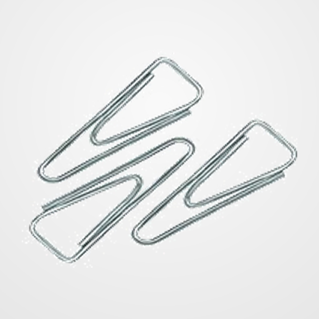 CLIP FOROFIS Nº1,5 (25 mm)  TRIANGULAR NIQUELADO CAJA de 100