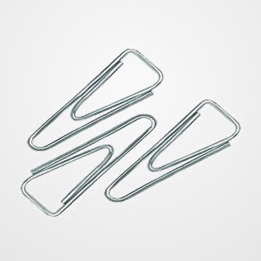 CLIP FOROFIS Nº2 (31 mm) TRIANGULAR NIQUELADO CAJA de 100