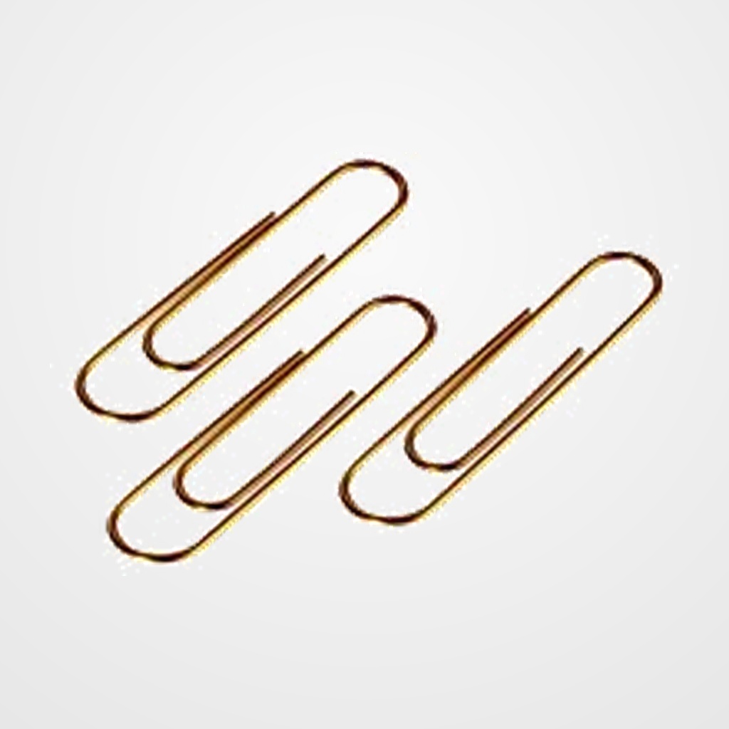 [12101111] CLIP FOROFIS Nº2 (33 mm) DORADO CAJA de 100