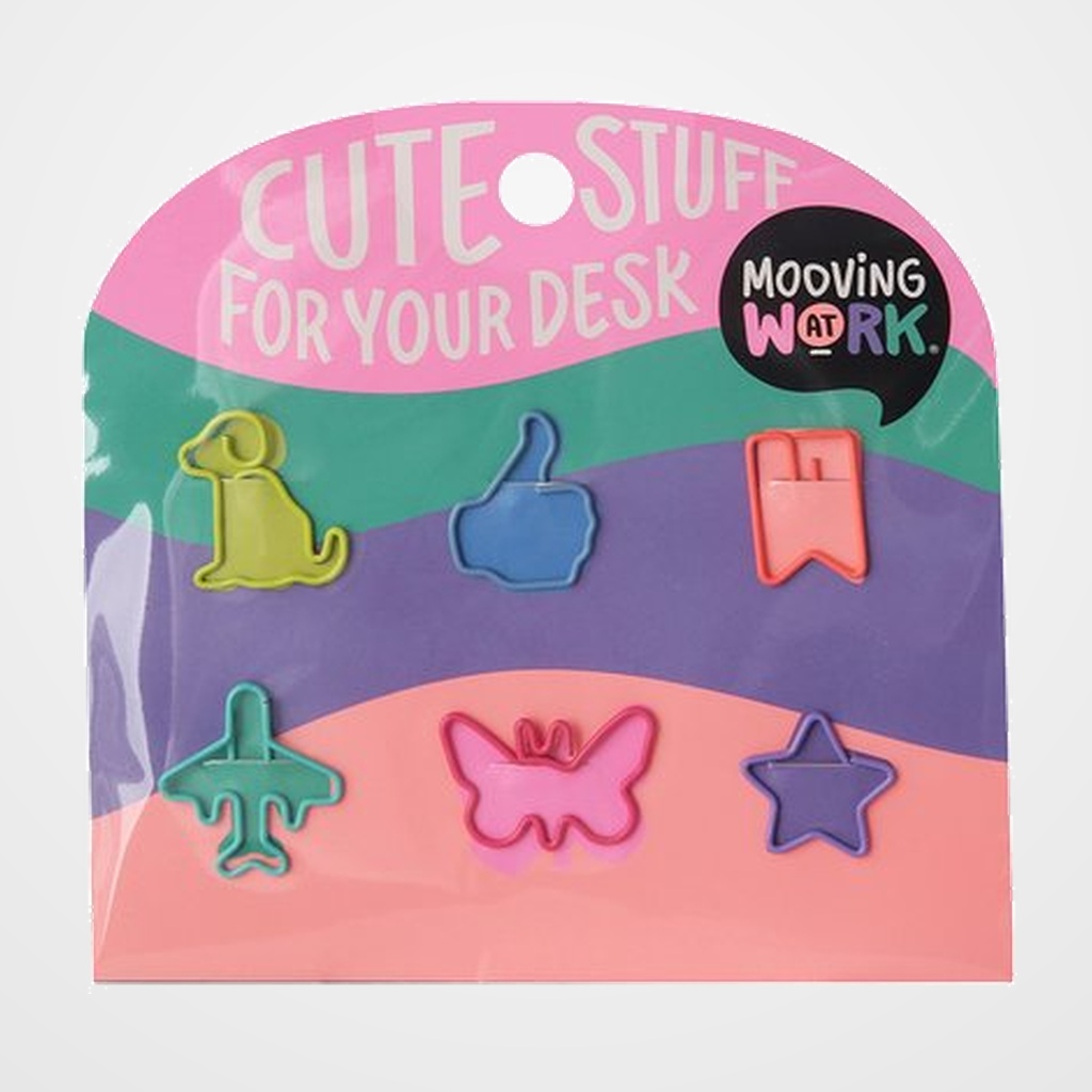 CLIP COLOR MOOVING FORMAS 6 PIEZAS