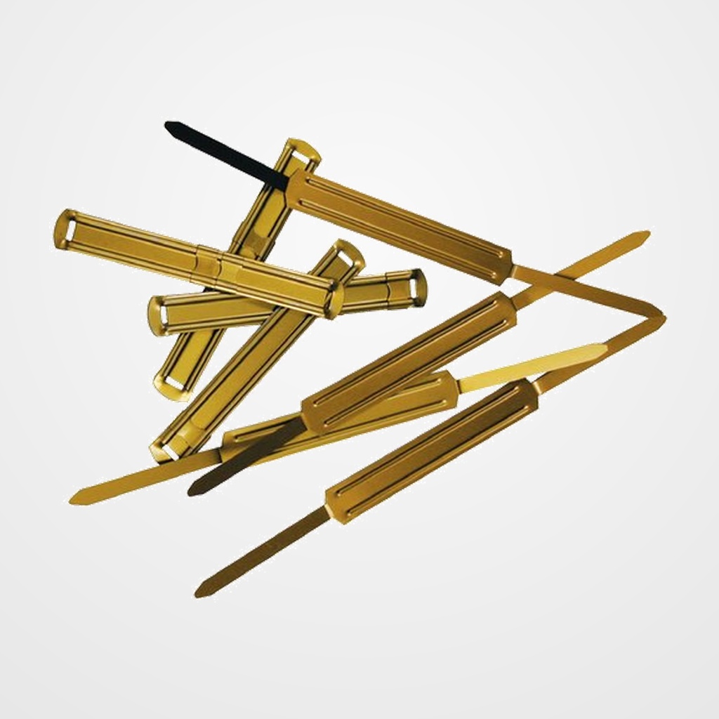 FASTENER INGRAF METAL DORADO (Caja de 50)