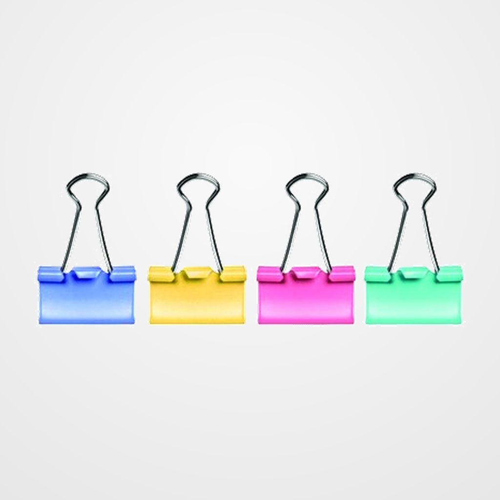 PINZA PALA ABATIBLE FOROFIS 25 mm COLORES SURTIDOS CAJA de 12