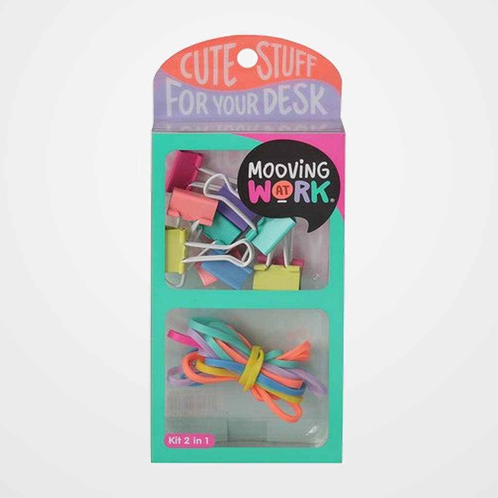 SET de PAPELERIA MOOVING KIT 2 EN 1 GREEN