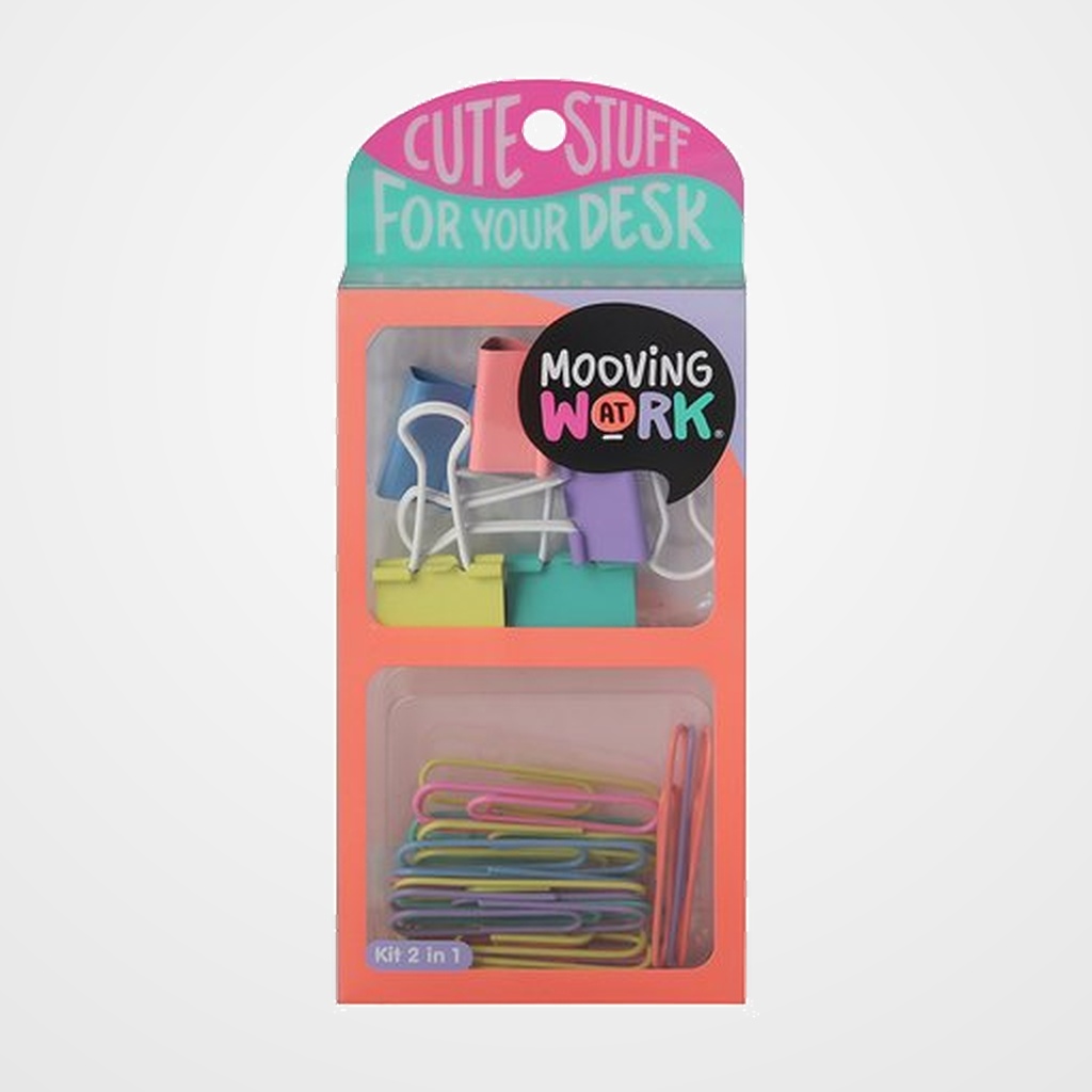 SET de PAPELERIA MOOVING KIT 2 EN 1 ORANGE