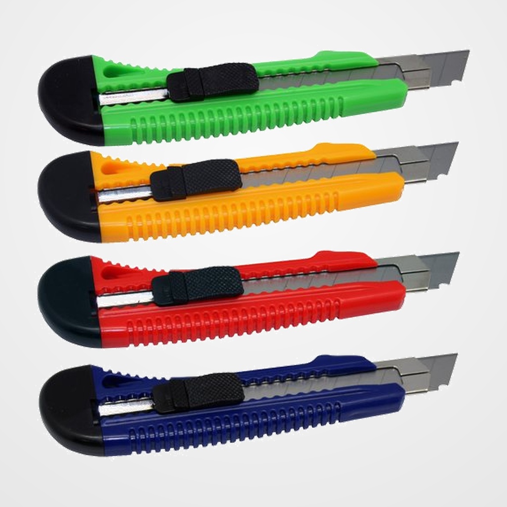 CUTER BISMARK 18 mm. con GUIA METALICA SURTIDO BLISTER DE 1