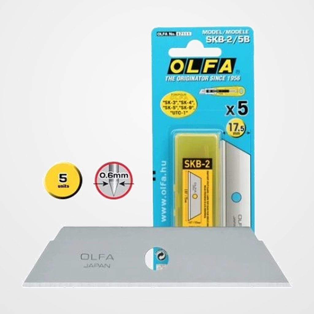RECAMBIO CUTER OLFA SKB-2 18mm 5 UNIDADES