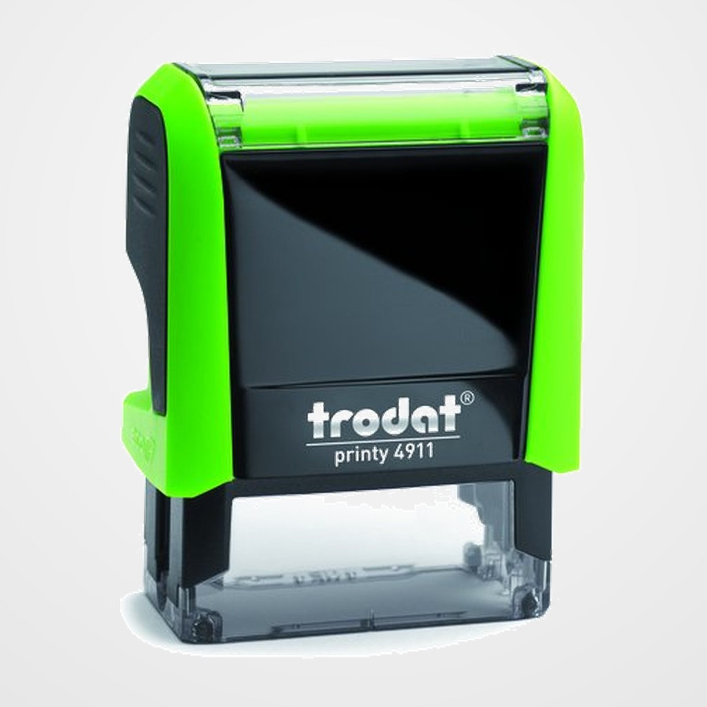 SELLO ent.AUT. TRODAT PRINTY 4911 F (38x14 mm.)  CONTABILIZADO  TINTA AZUL