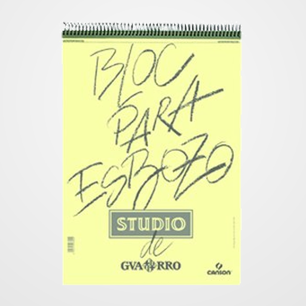 BLOC DE DIBUJO GUARRO-CANSON ESBOZO STUDIO CON ESPIRAL TECNICAS SECAS A5 90g 50h