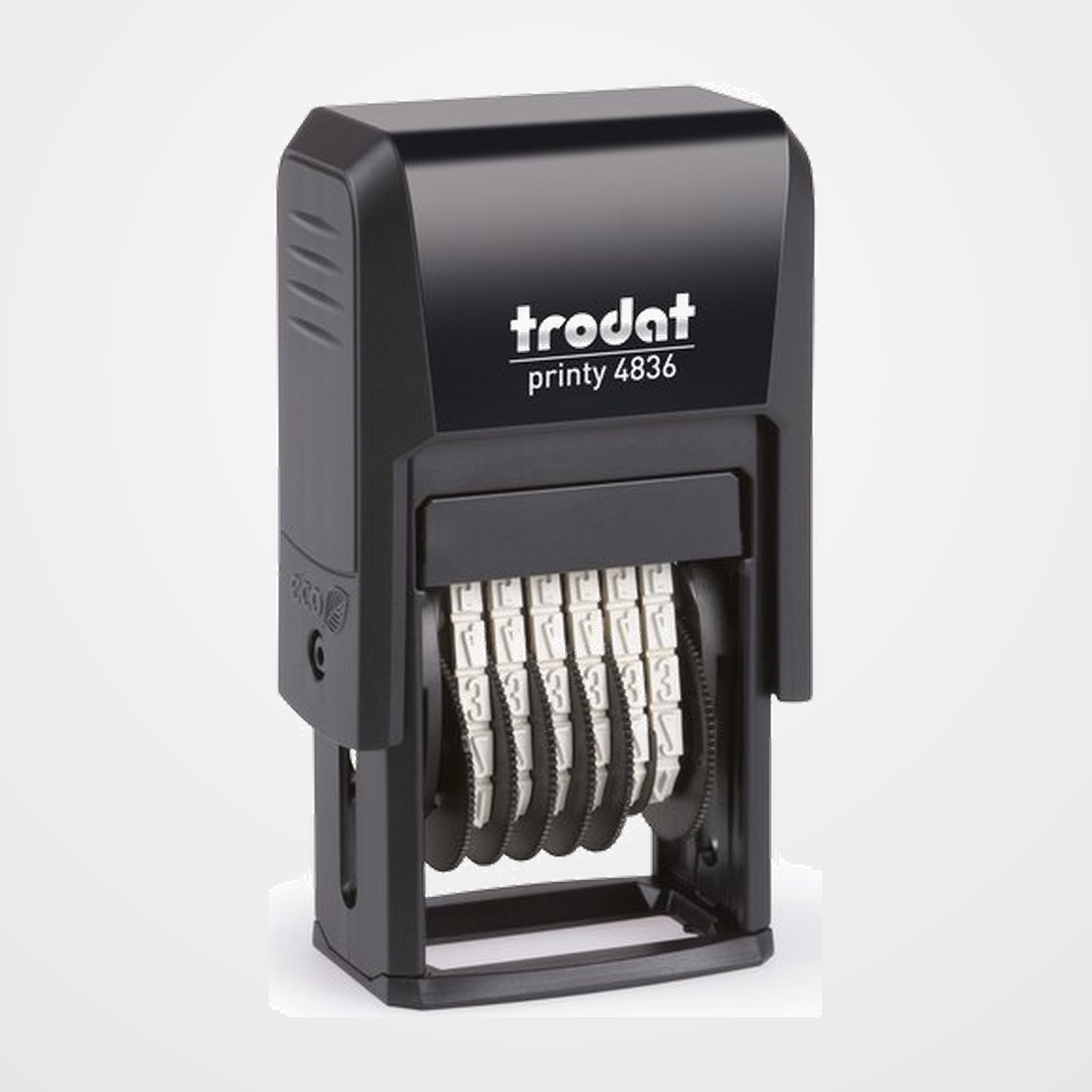 NUMERADOR ent.AUT. TRODAT PRINTY 4836  (3.8 mm. 6 bandas)