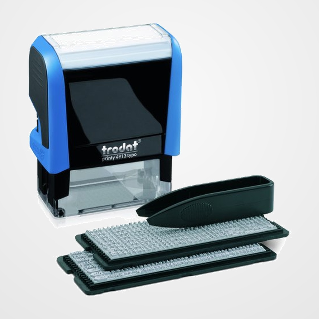IMPRENTILLA TRODAT PRINTY TYPOMATIC 4913 (SELLO ent.AUT. 58x22mm + TIPOS 6003 y 6004)