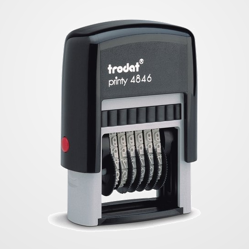 NUMERADOR ent.AUT. TRODAT PRINTY 4846 ECO (4 mm. 6 bandas)