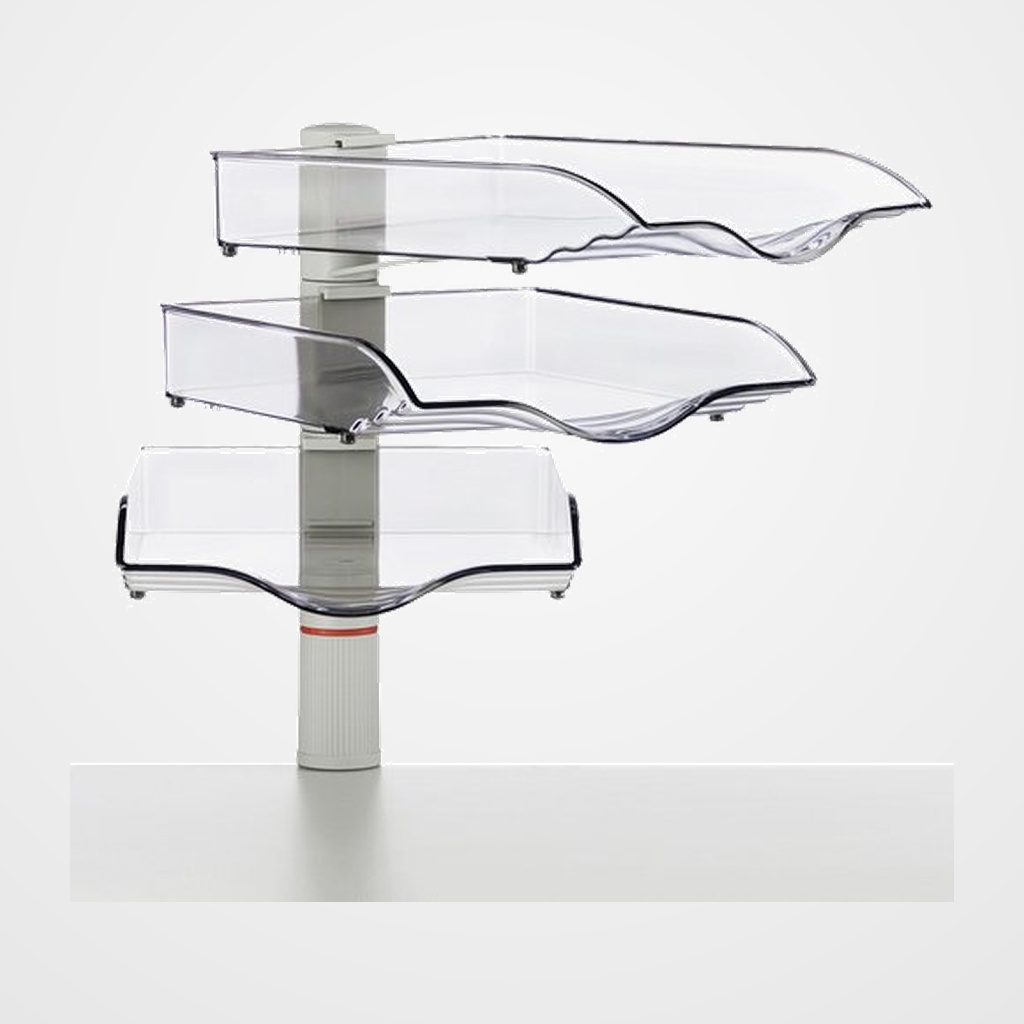 BANDEJA SOBREMESA NOVUS COPYSWINGER III GRIS CLARO MODULO de 3