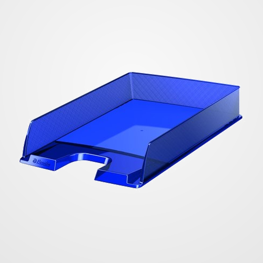 BANDEJA SOBREMESA EUROPOST TRANSPARENTE AZUL OSCURO