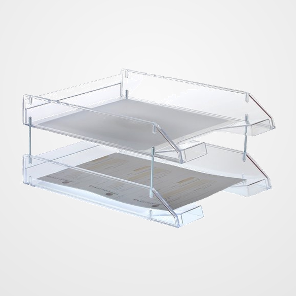 BANDEJA SOBREMESA A.2000 CRISTAL TRANSP.