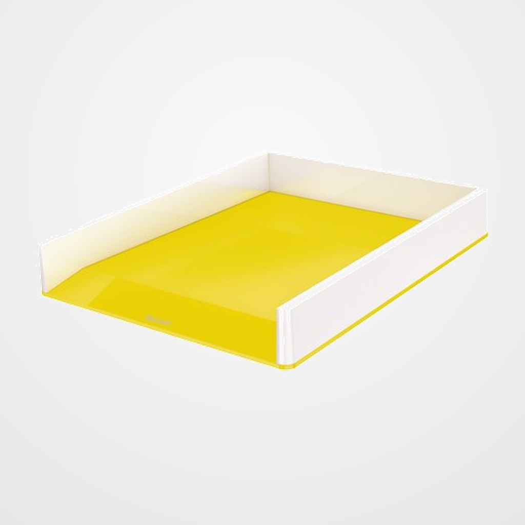 BANDEJA SOBREMESA LEITZ WOW DUAL AMARILLO/BLANCO